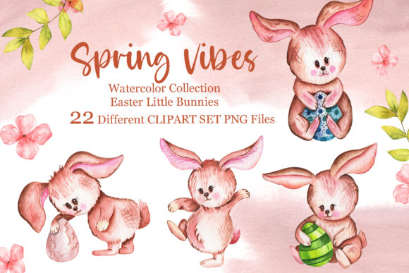Watercolor Easterllustrations Collection and Illustrations