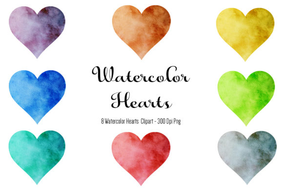 Watercolor Hearts Clipart: Valentine Illustrations Review